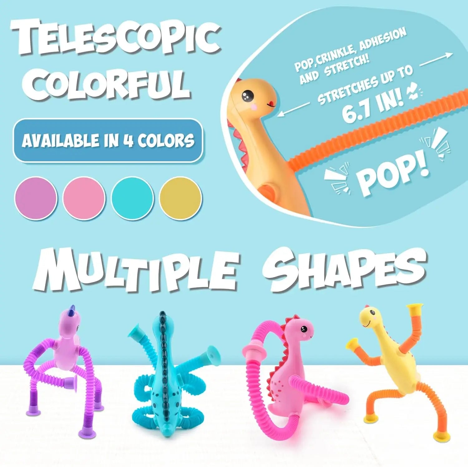 Pop Tube Dinosaur Fidget Spielzeug