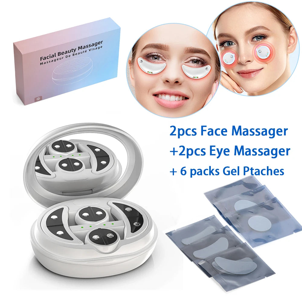 EMS-Mikrostrom-Augen-Gesichtsmassagegerät