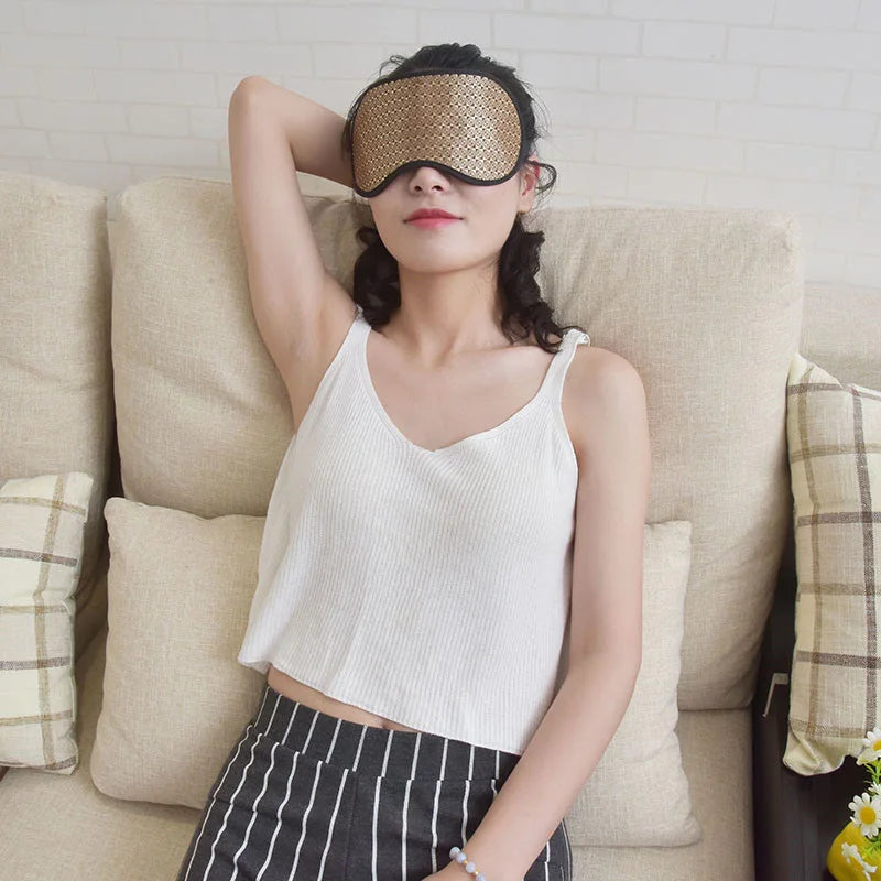 Beheizte Jade-Augenmassage-Maske