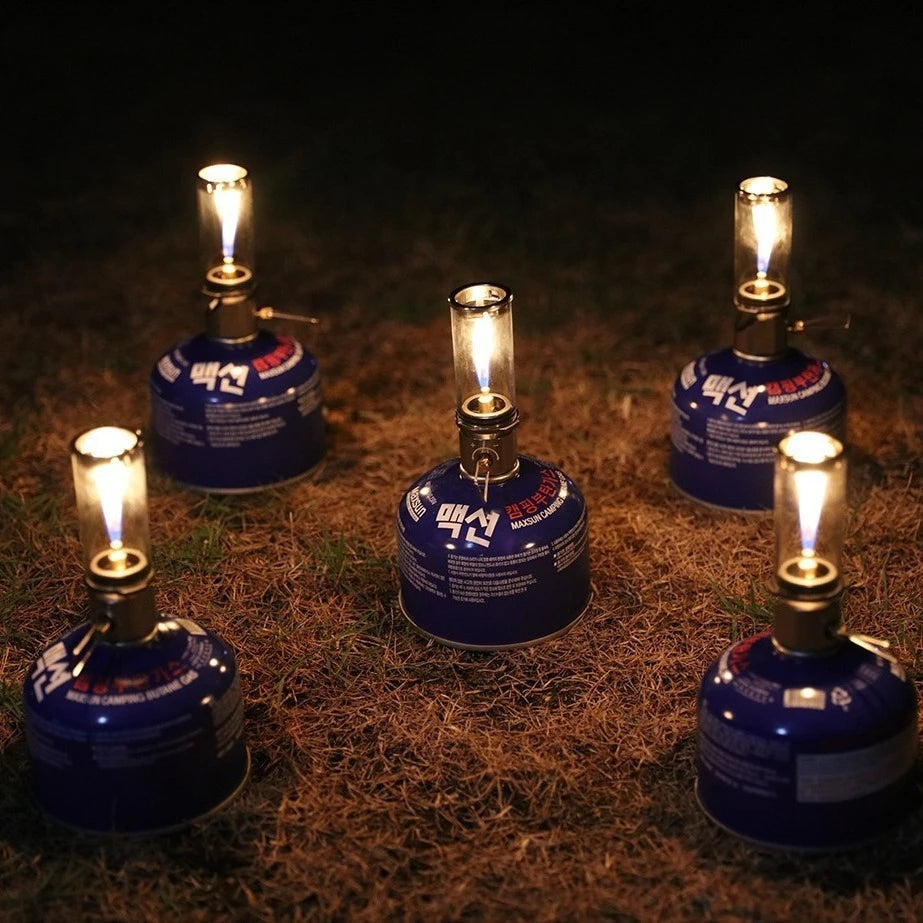 Wunderschöne Camping Kerze
