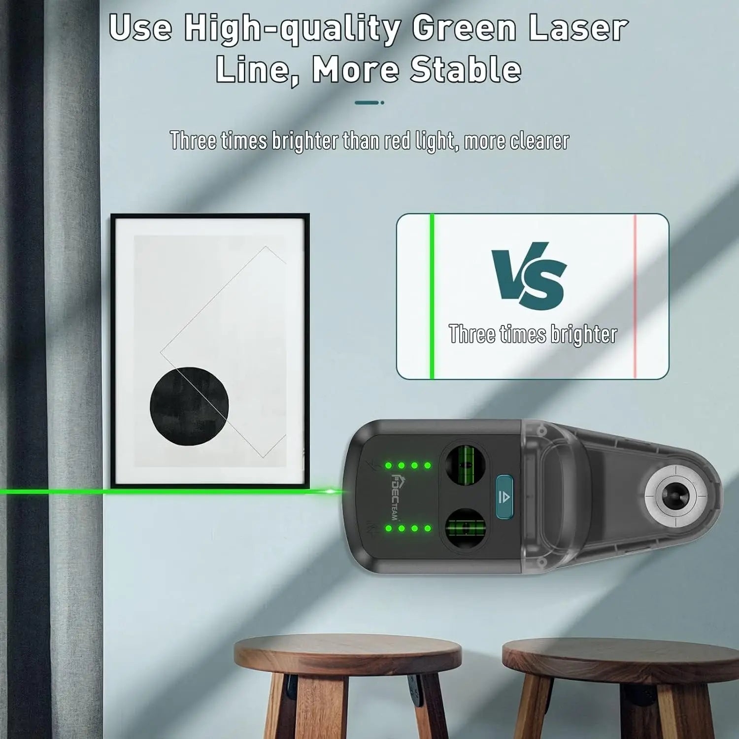 Decteam Laser-Nivelliergerät Staubabsauger