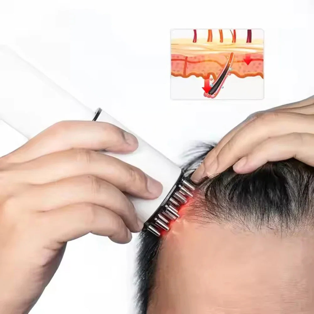 Vibrierendes Rotlicht-Haarmassagegerät