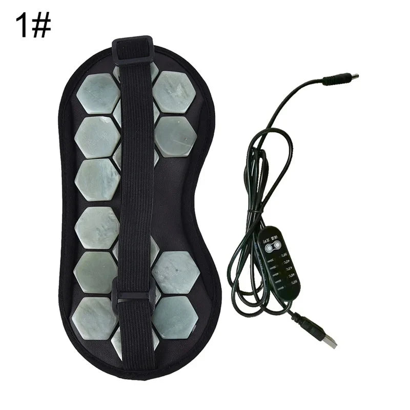 Beheizte Jade-Augenmassage-Maske
