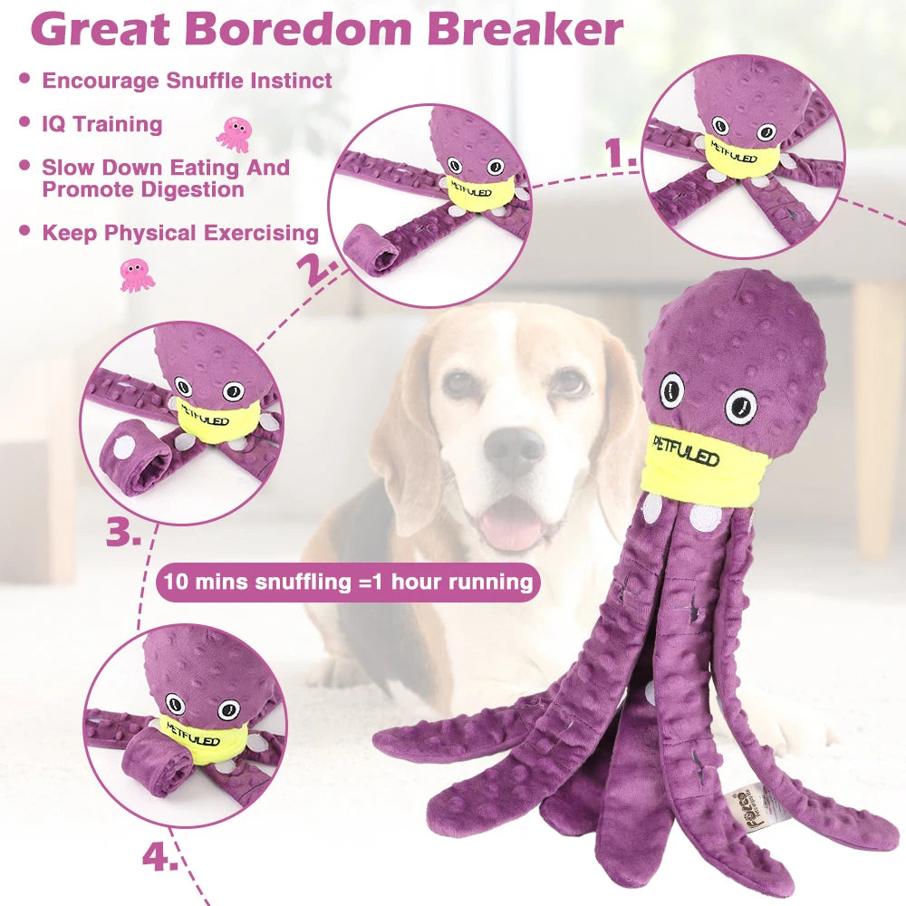 Oktopus-Hund-Schnüffel-Puzzle-Spielzeug