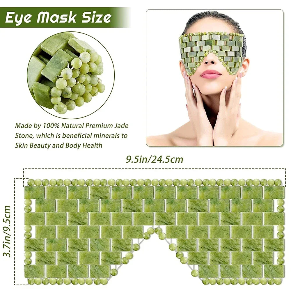 Kühlende Jade-Augen-Schlafmaske