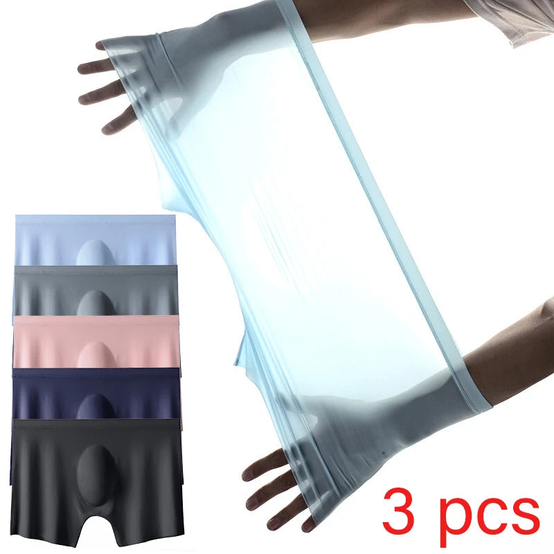 Nahtlose Boxershorts aus Eisseide für Herren