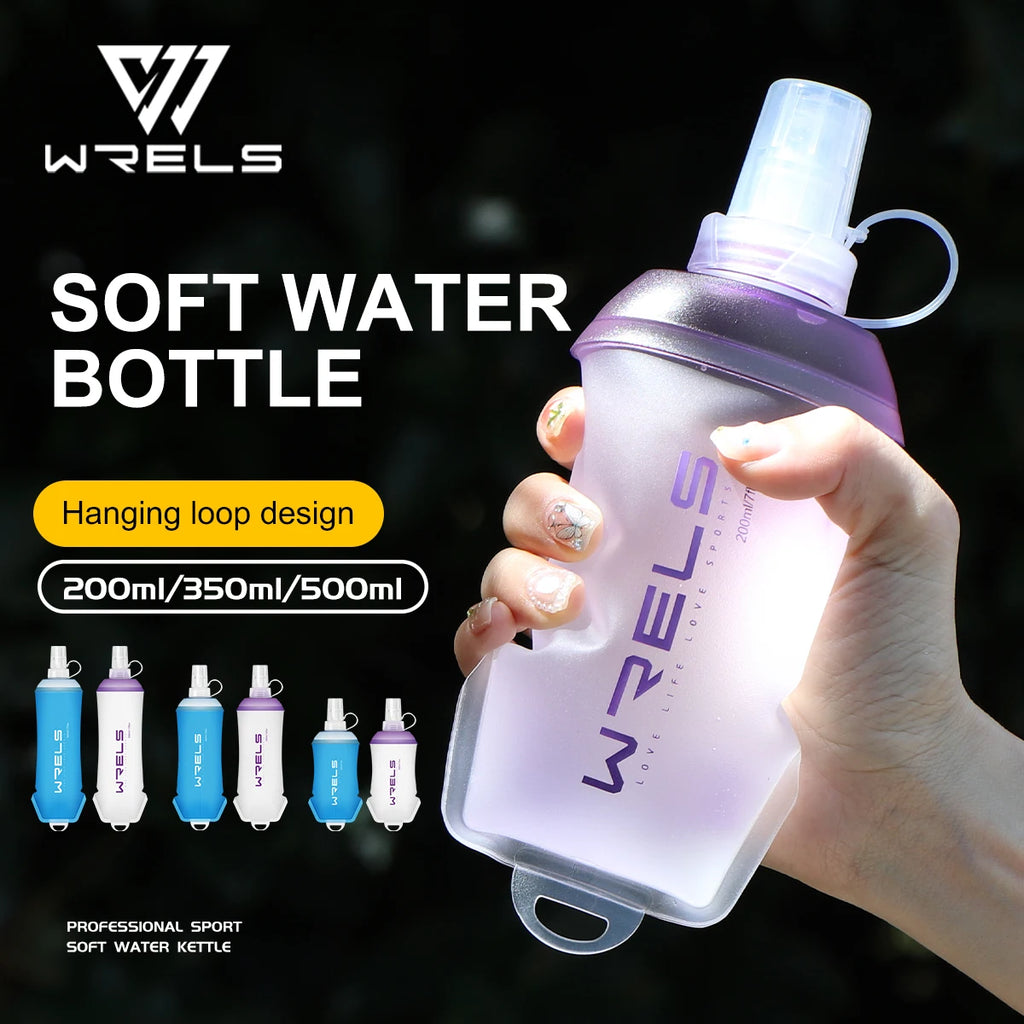 WRELS Faltbare Weiche Wasserflasche