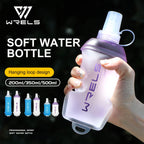 WRELS Faltbare Weiche Wasserflasche