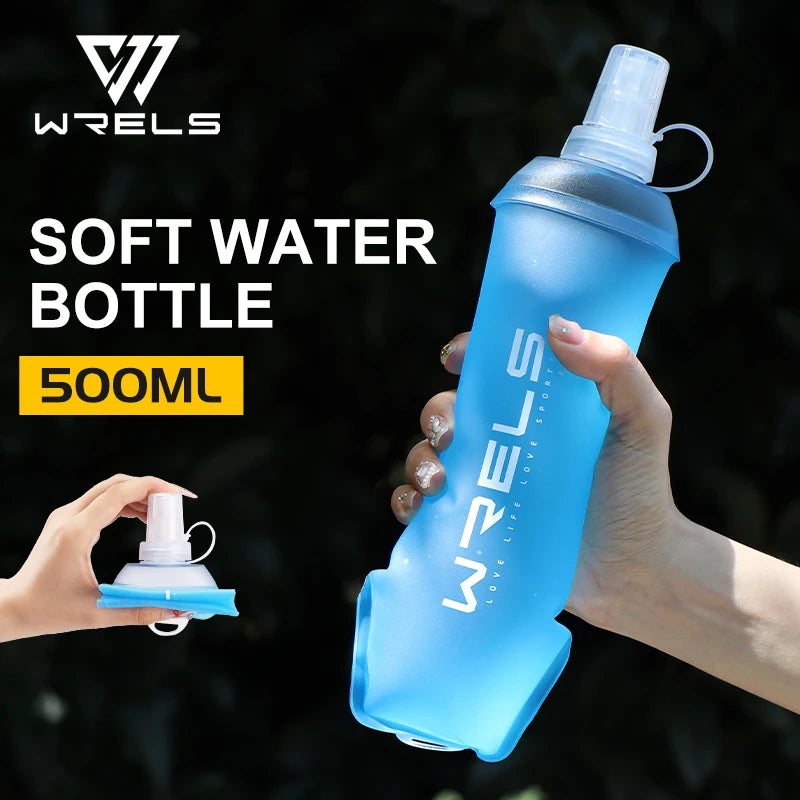 WRELS Faltbare Weiche Wasserflasche