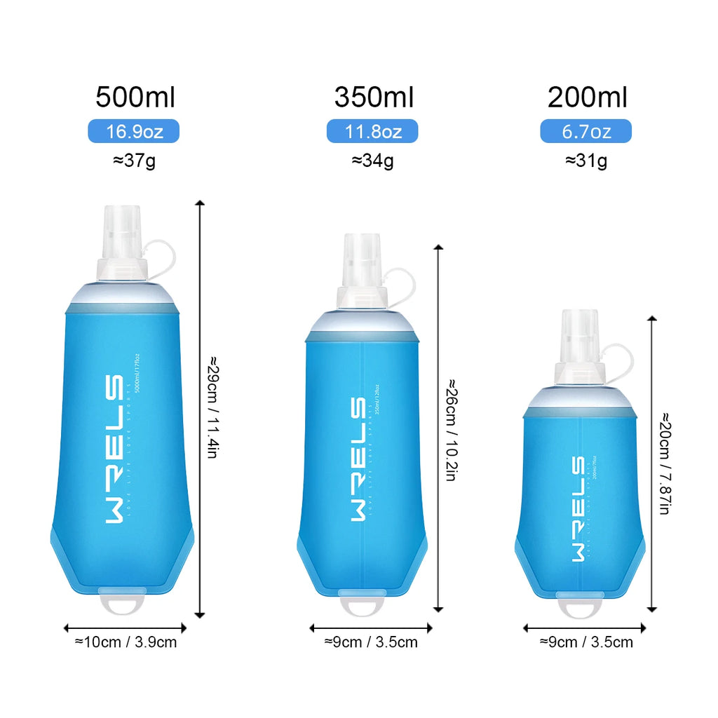 WRELS Faltbare Weiche Wasserflasche