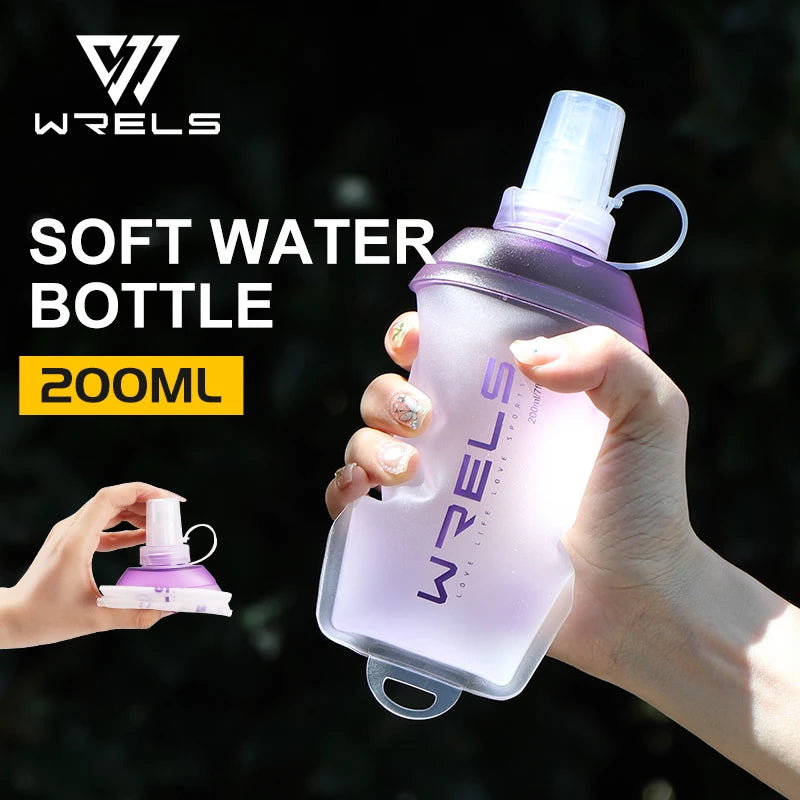 WRELS Faltbare Weiche Wasserflasche