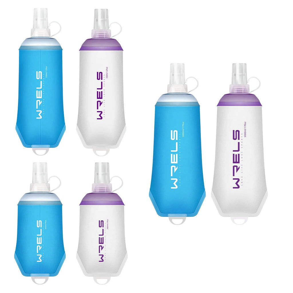 WRELS Faltbare Weiche Wasserflasche