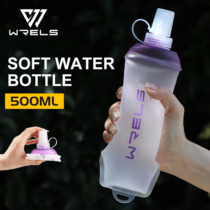 WRELS Faltbare Weiche Wasserflasche