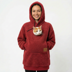 SnugglePaw™ Hoodie mit Kuschel-Tasche für Katze & Hund