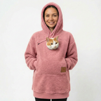 SnugglePaw™ Hoodie mit Kuschel-Tasche für Katze & Hund