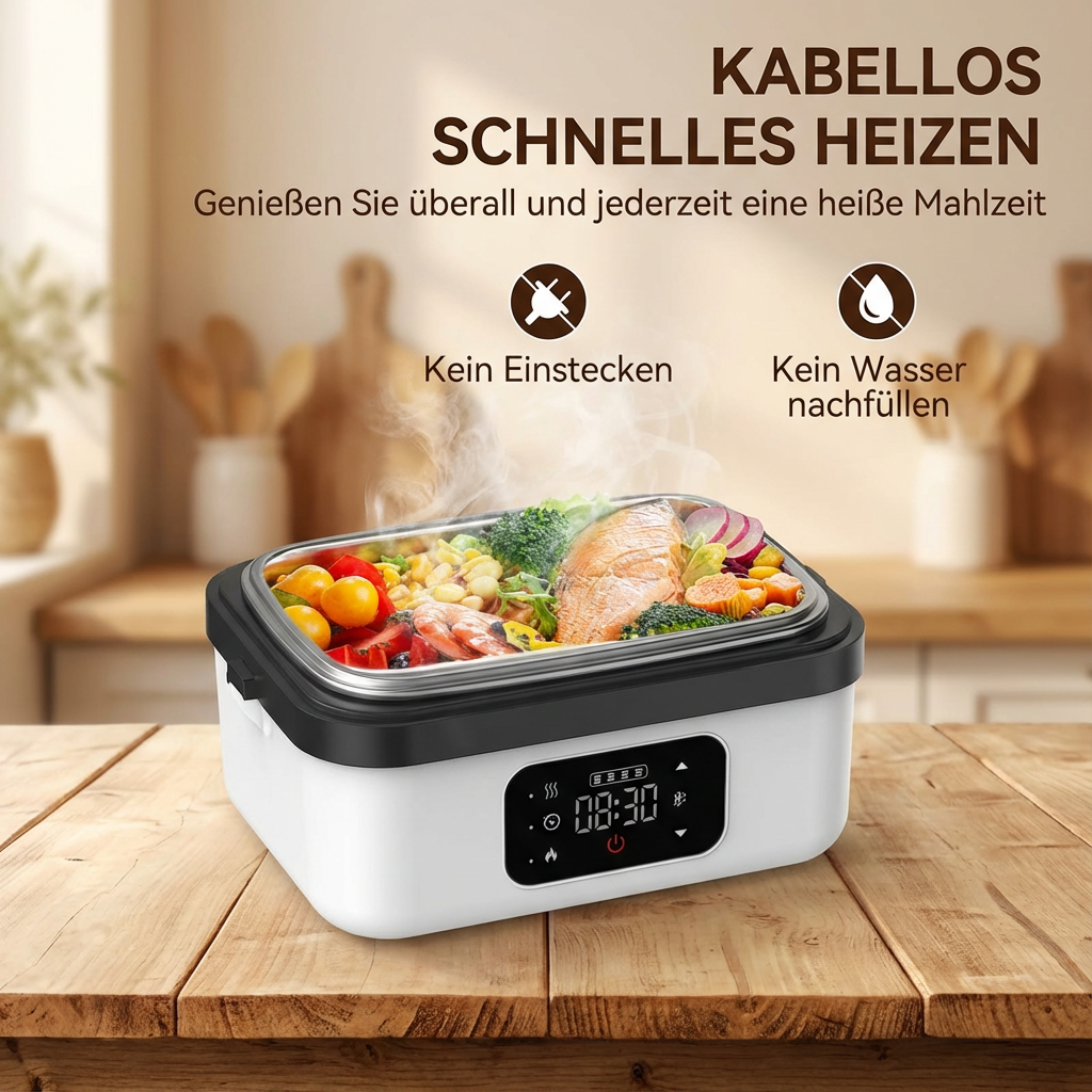 Luminis HeatBox™ Mobiler Essenswärmer & Lunchbox mit Heizfunktion