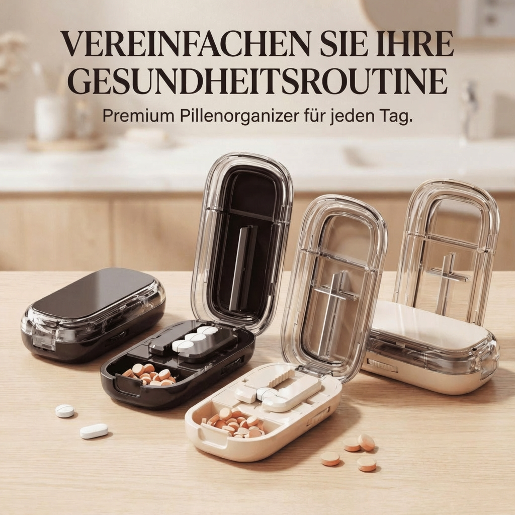 DoseCut™ – Präziser Tablettenteiler & Organizer