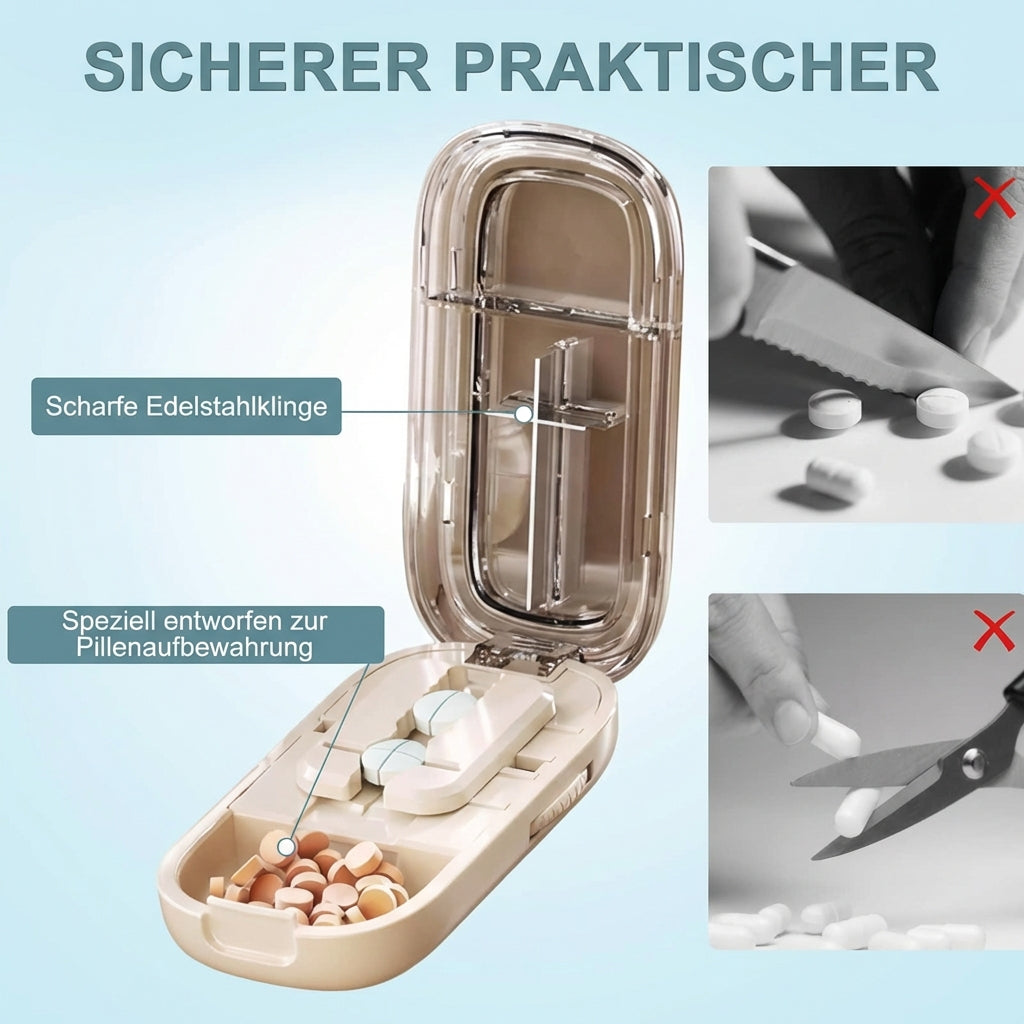 DoseCut™ – Präziser Tablettenteiler & Organizer