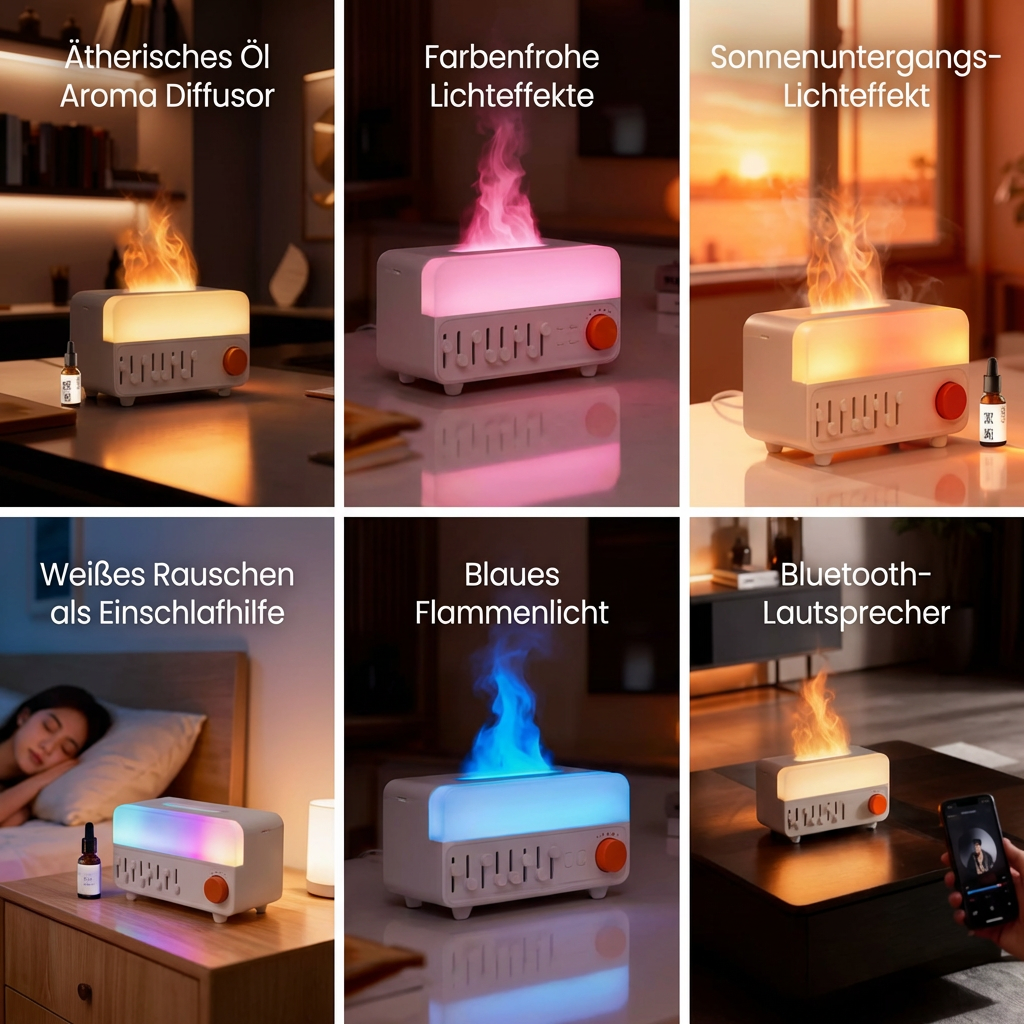 FlameAura™ – Multisound Aroma & Sleep Humidifier
