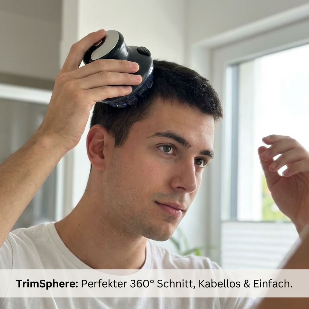TrimSphere Kabelloser 360°-Rundhaarschneider
