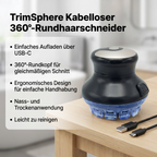 TrimSphere Kabelloser 360°-Rundhaarschneider