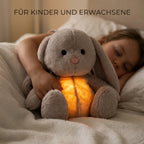 CalmBunny™ – Beruhigender Schlaf-Hase mit Atemsimulation & Nachtlicht
