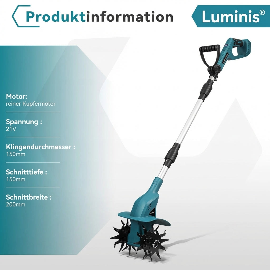 Luminis™ Elektro-Bodenfräse – Mühelose Gartenarbeit in Minuten