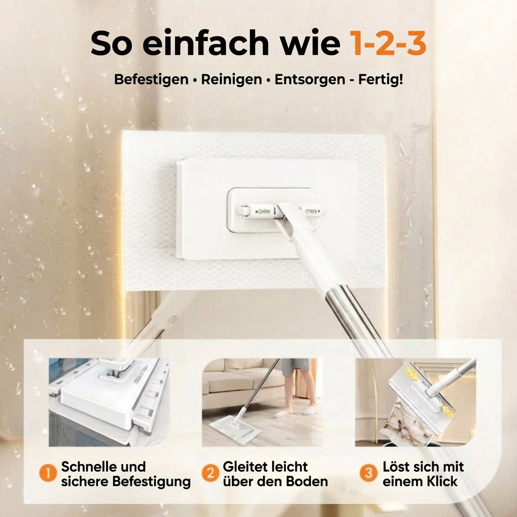 FlexiMop™ – Reinigen ohne Schmutzkontakt & ohne Spezialtücher