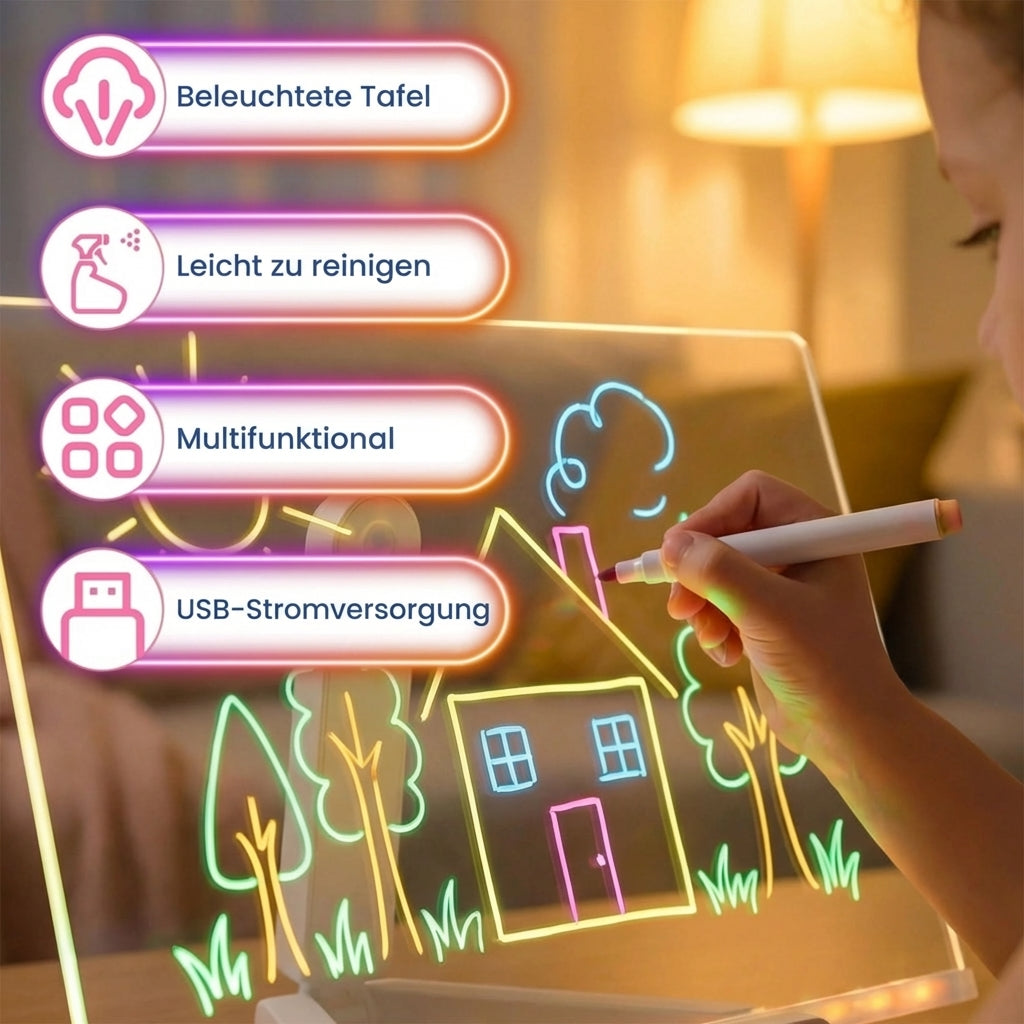 Luminis GlowArt™ LED Zeichenboard – Kreativität, die leuchtet