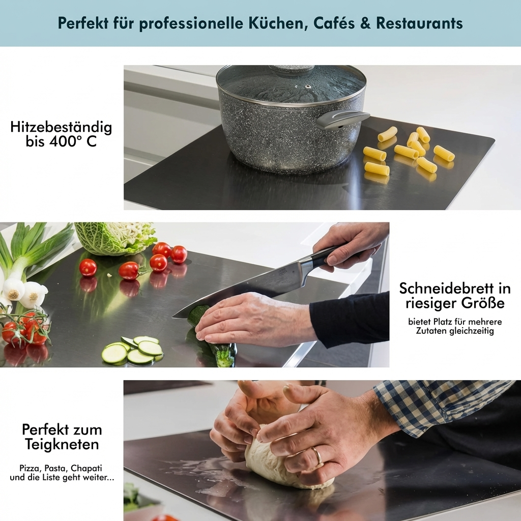 Luminis SteelPrep™ Schneidebrett – Rutschfest, hygienisch & ultra langlebig