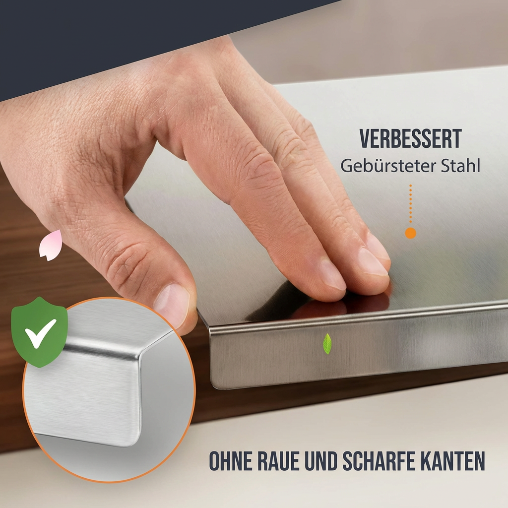 Luminis SteelPrep™ Schneidebrett – Rutschfest, hygienisch & ultra langlebig