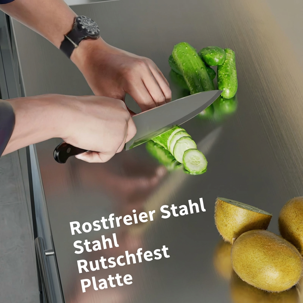 Luminis SteelPrep™ Schneidebrett – Rutschfest, hygienisch & ultra langlebig