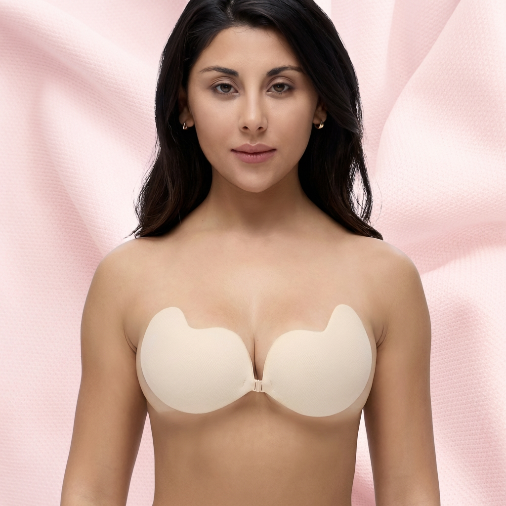 Luminis Unsichtbarer Silikon-BH – Rückenfreier Push-up Komfort-BH