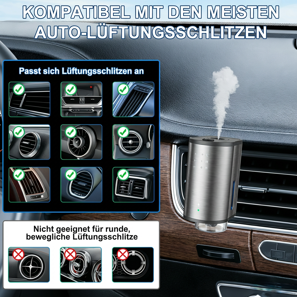 Luminis AutoAroma™ – Elektrischer Auto‑Aromadiffusor für langanhaltende Frische