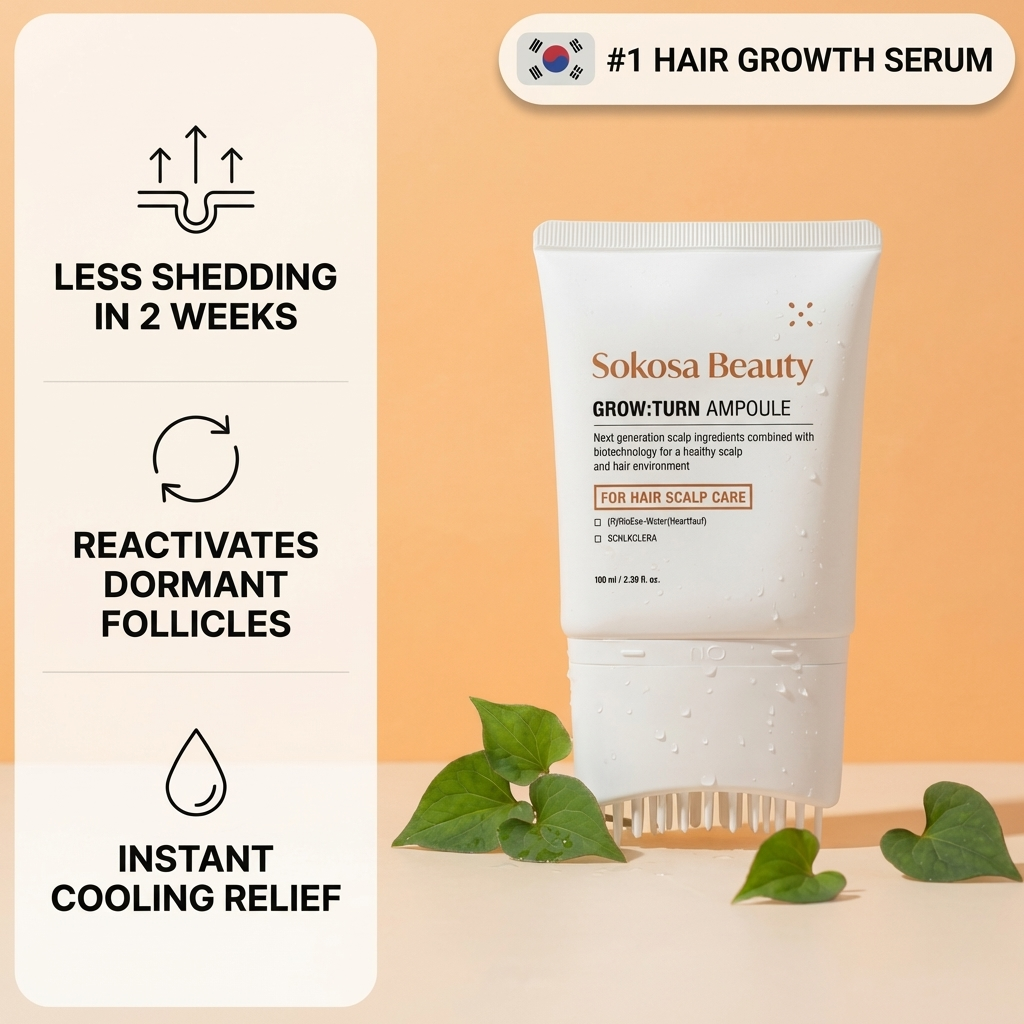 Luminis Korean Hair Growth Serum™ – Für dünner werdendes Haar & vermehrten Haarausfall