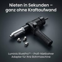 Luminis RivetPro™ – Profi Nietbohrer Adapter für Bohrmaschine