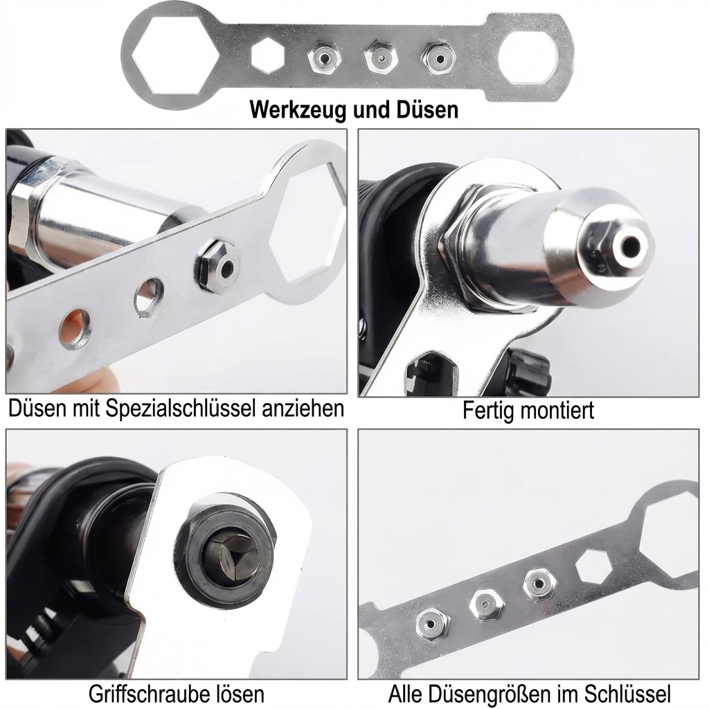 Luminis RivetPro™ – Profi Nietbohrer Adapter für Bohrmaschine