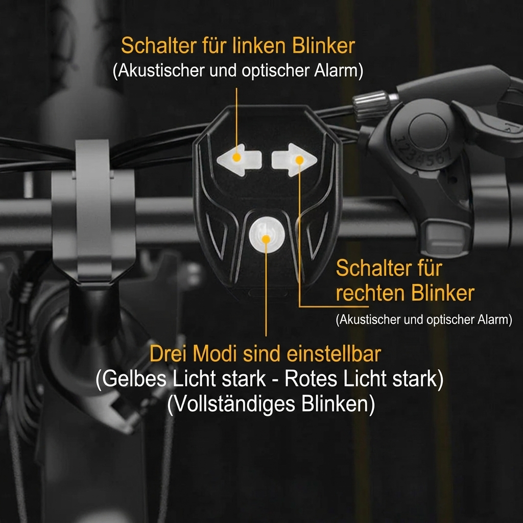 Wasserdichte Fahrrad-Blinkerleuchte