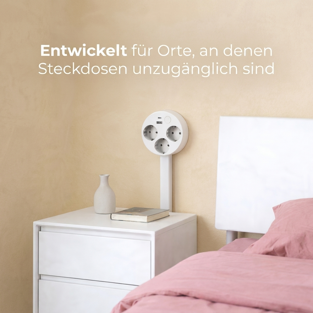 LumiFlex™ - Drehbarer Steckdosenerweiterung