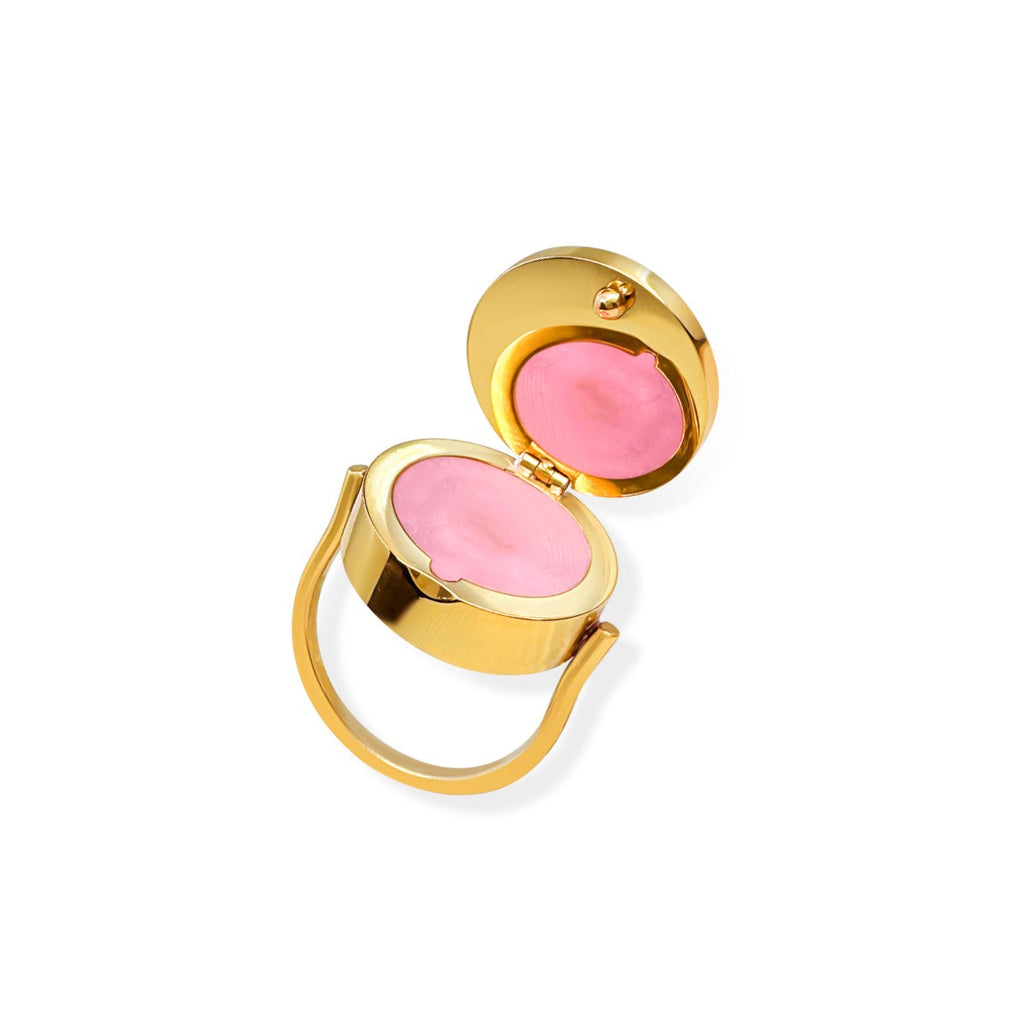 PearlRing™ – Lippenbalsam-Ring om 14K Gold