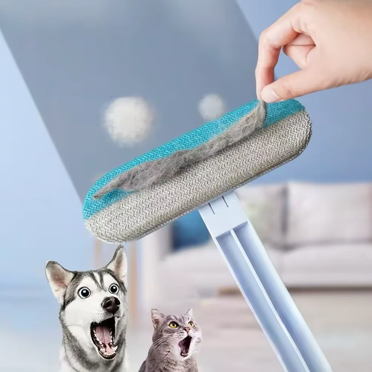 Luminis FurClean™ Tierhaarentferner – Wiederverwendbare Profi-Rolle für Haare, Fussel & Staub