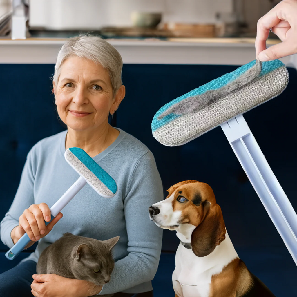 Luminis FurClean™ Tierhaarentferner – Wiederverwendbare Profi-Rolle für Haare, Fussel & Staub